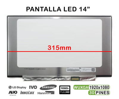 Screen LED Matte 14 Laptop HP 14S-DQ Pavilion 14-BF 315MM FHD 30 Pines — image 1