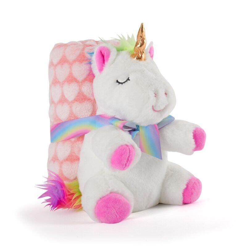 Plush Toy + Blanket Soft Unicornio Tiara 22CM