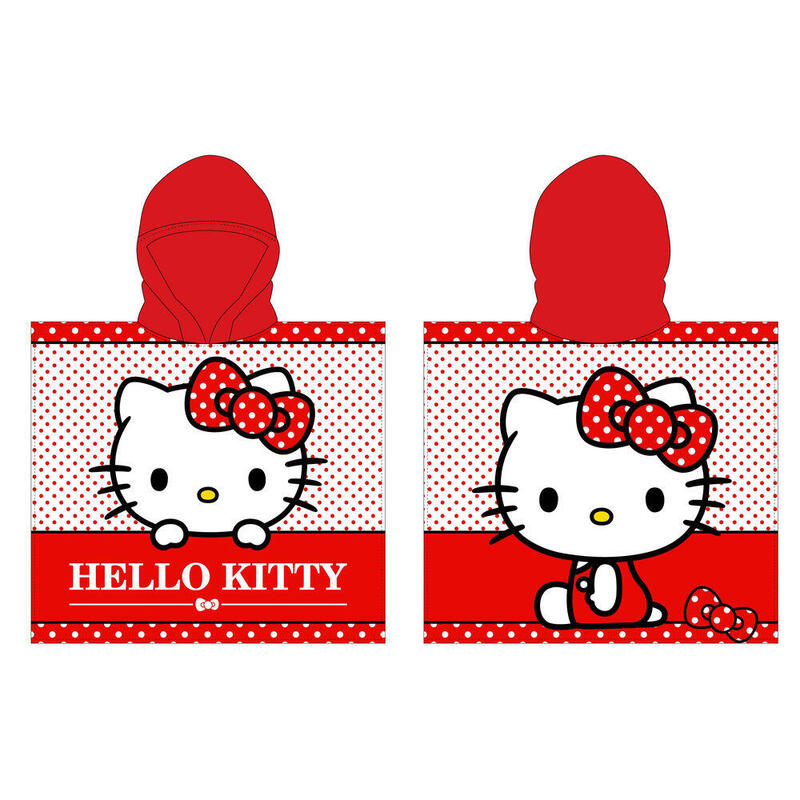 Poncho Towel Hello Kitty Microfibra