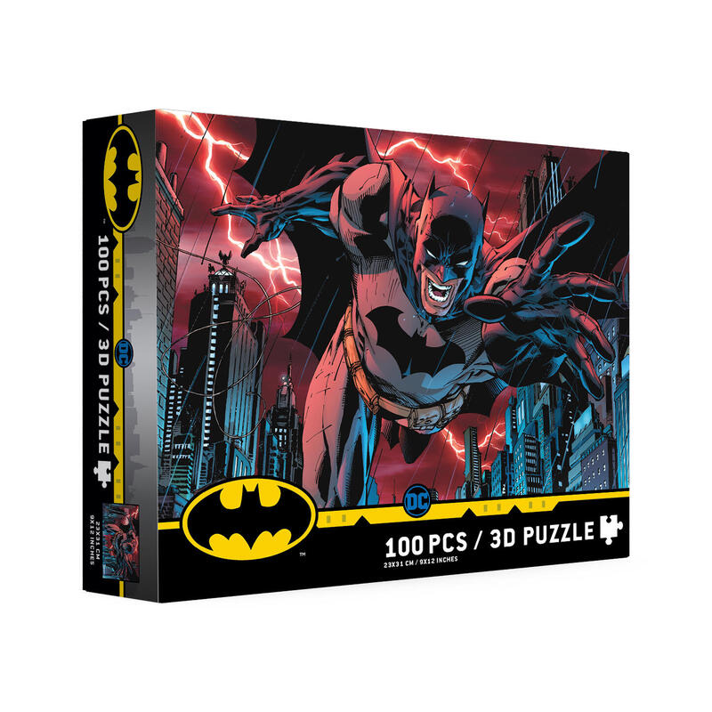 Puzle 100 Efecto 3D Batman Ciudad Universo DC