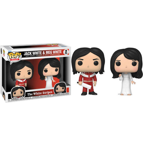 Set 2 Figuras Pop The White Stripes Jack White And Meg White — image 1