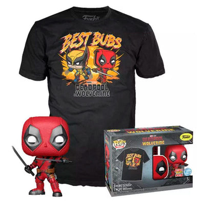 Set Figure Pop & Tee Marvel Deadpool & Wolverine Size S — image 1