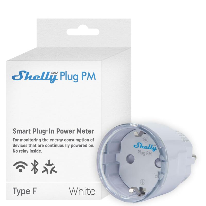 Shelly Plug & Play Plug Pm GEN3 White
