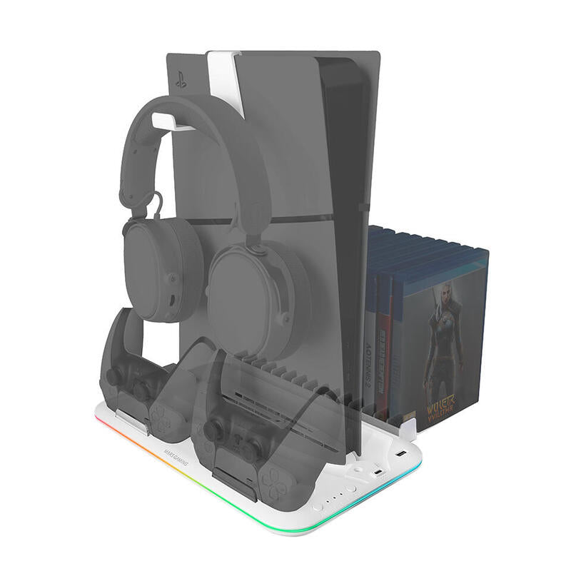 Mars Gaming Stand Multifunción RGB PS5 MPS5-B2 White