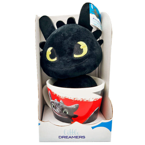 Mug + Plush Toy Toothless Como Entrenar a Tu Dragon 18CM — image 1