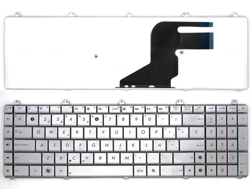 Keyboard Laptop Asus N55 N57 N55S N55SF N55SL N75 N75SF N75SL N75S N75Y Silver — image 1