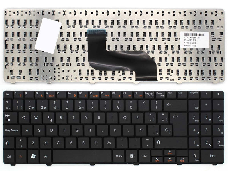 Keyboard Laptop Packard Bell Easynote MS2273 NV5405E NV5409H TJ76 TJ78